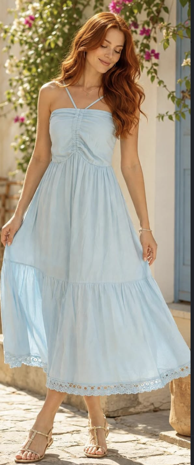 LOFT 747 Vestido Forrado Frente Única 