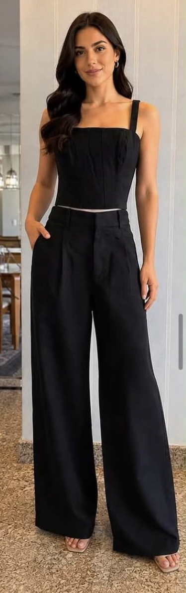 Iorane Conjunto Calça e top.de Algodão