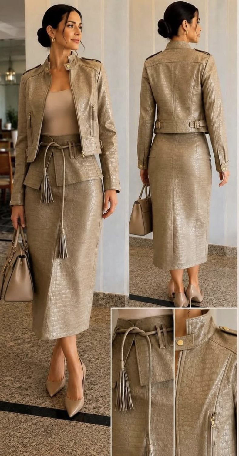LovLity Conjunto Corino Jaqueta e Saia 