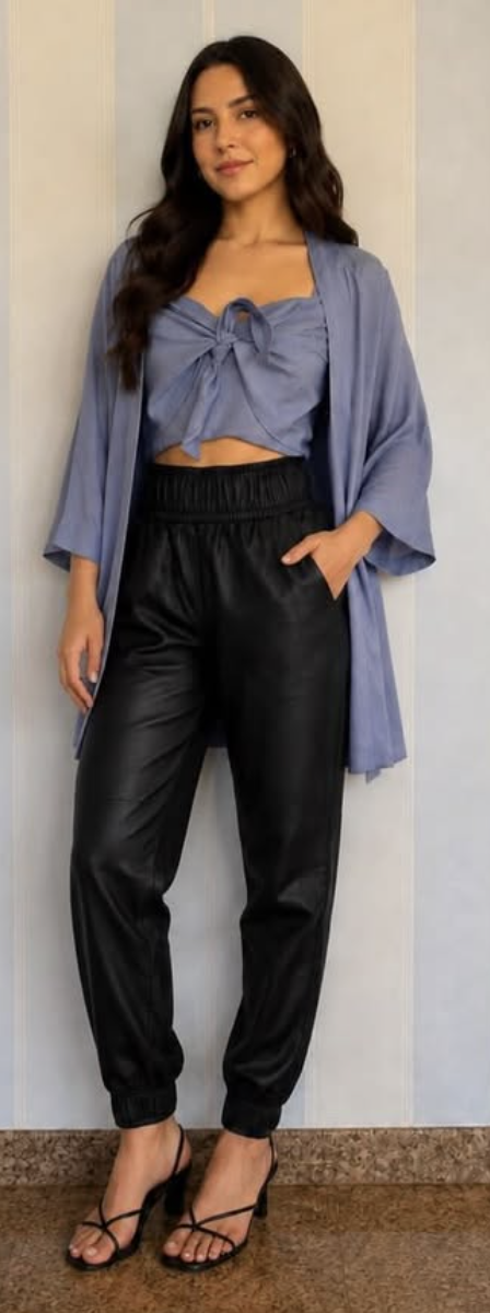 Conjunto Kimono e Top de Viscose