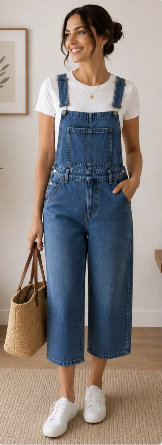 Lelis Blanc Jardineira Jeans 